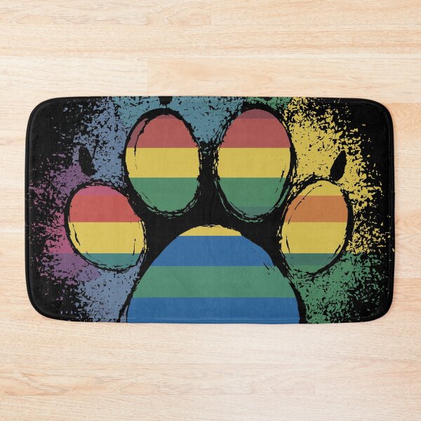 Item preview, Rainbow Paw Print designed and sold by Quirky Shirts.