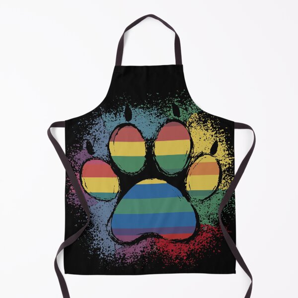 Item preview, Rainbow Paw Print designed and sold by Quirky Shirts.