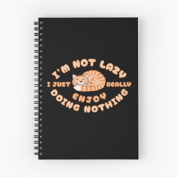 Item preview, I'm Not Lazy I Just Enjoy Doing Nothing - Cat designed and sold by SeledineArt.