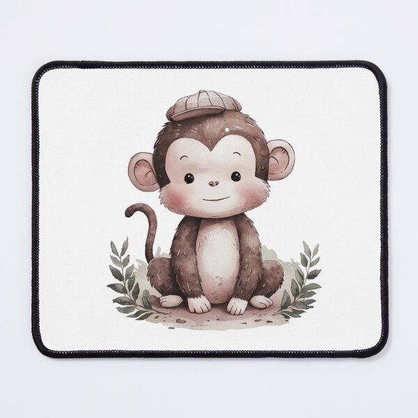 Item preview, funny Cute monkey Watercolor cartoon character T-Shirt designed and sold by PharaonicArtist.