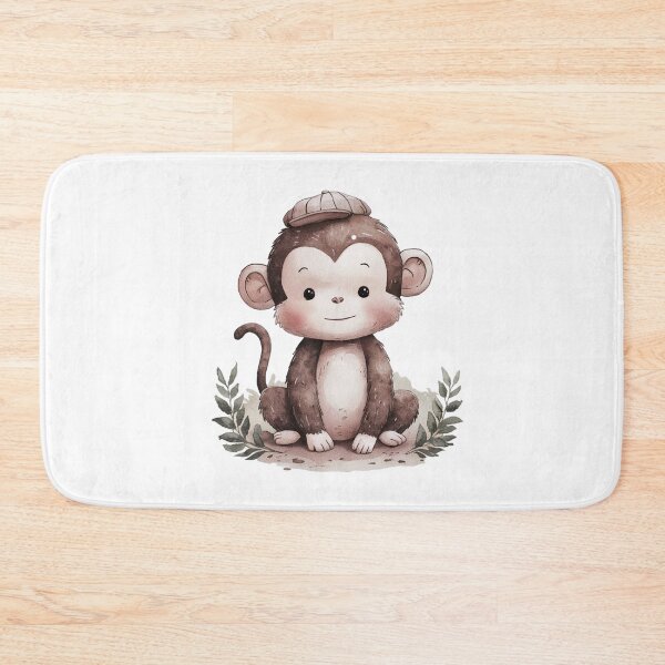 Item preview, funny Cute monkey Watercolor cartoon character T-Shirt designed and sold by PharaonicArtist.