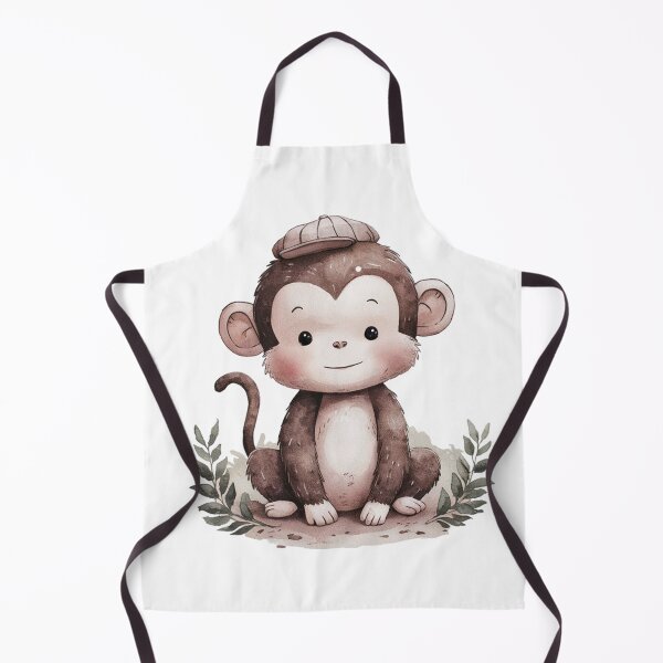 Item preview, funny Cute monkey Watercolor cartoon character T-Shirt designed and sold by PharaonicArtist.