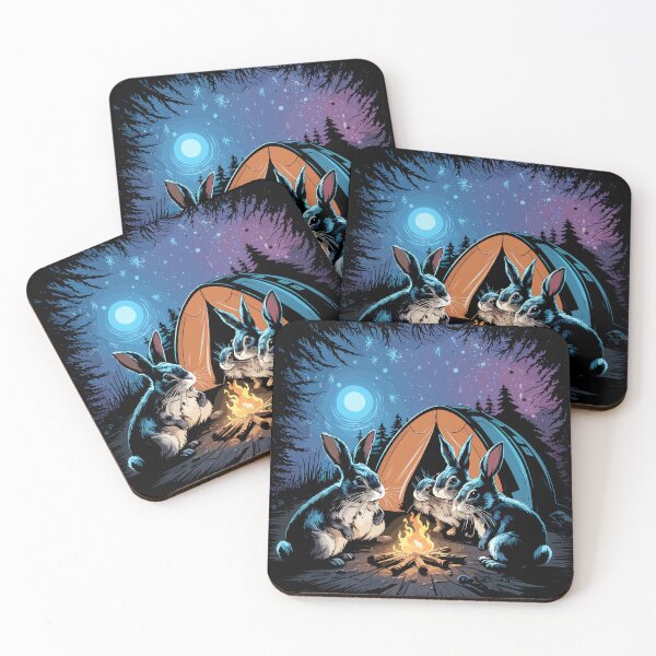 Item preview, Camping Bunnies Under the Stars designed and sold by Quirky Shirts.