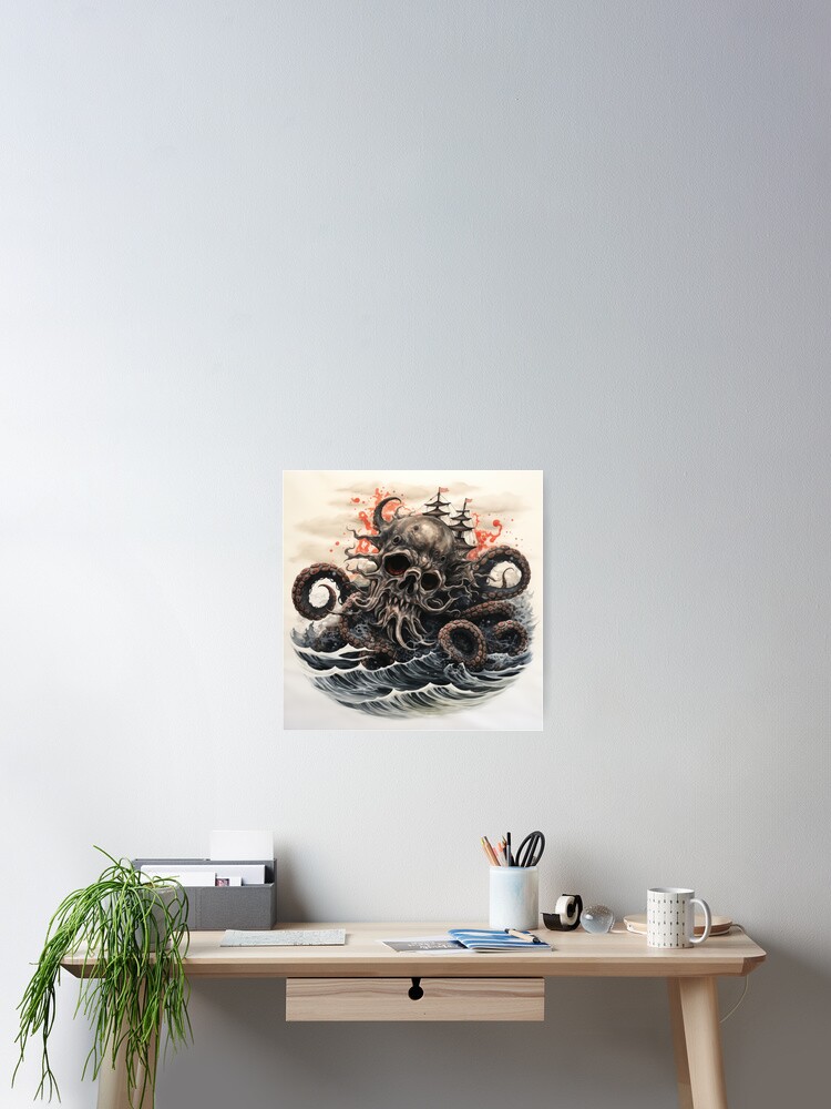 Thumbnail 2 of 3, Poster, The Kraken designed and sold by Rtymer.