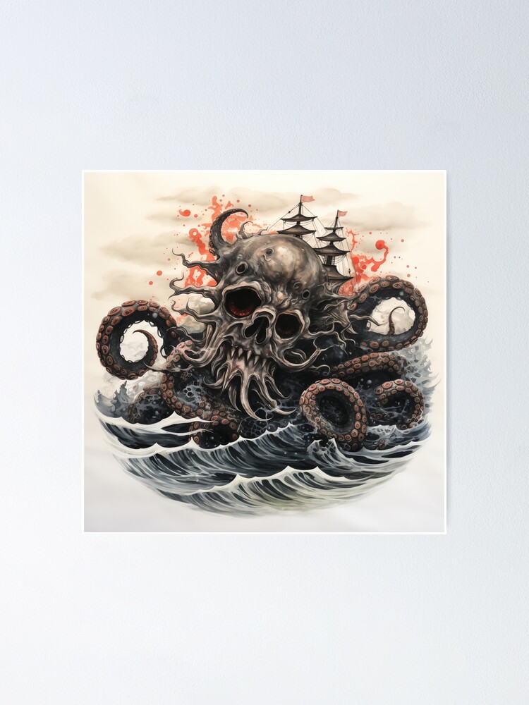 Thumbnail 1 of 3, Poster, The Kraken designed and sold by Rtymer.