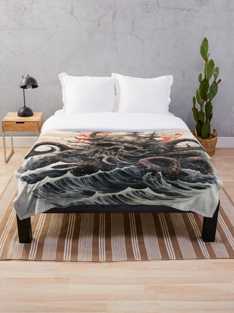 Thumbnail 1 of 6, Throw Blanket, The Kraken designed and sold by Rtymer.