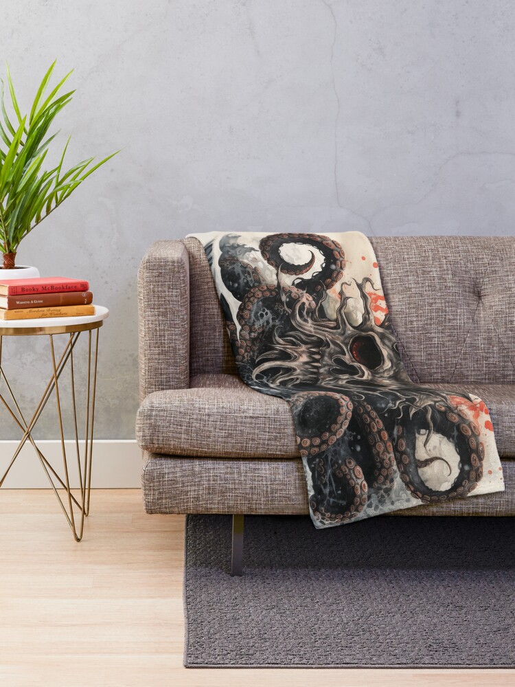 Thumbnail 2 of 6, Throw Blanket, The Kraken designed and sold by Rtymer.