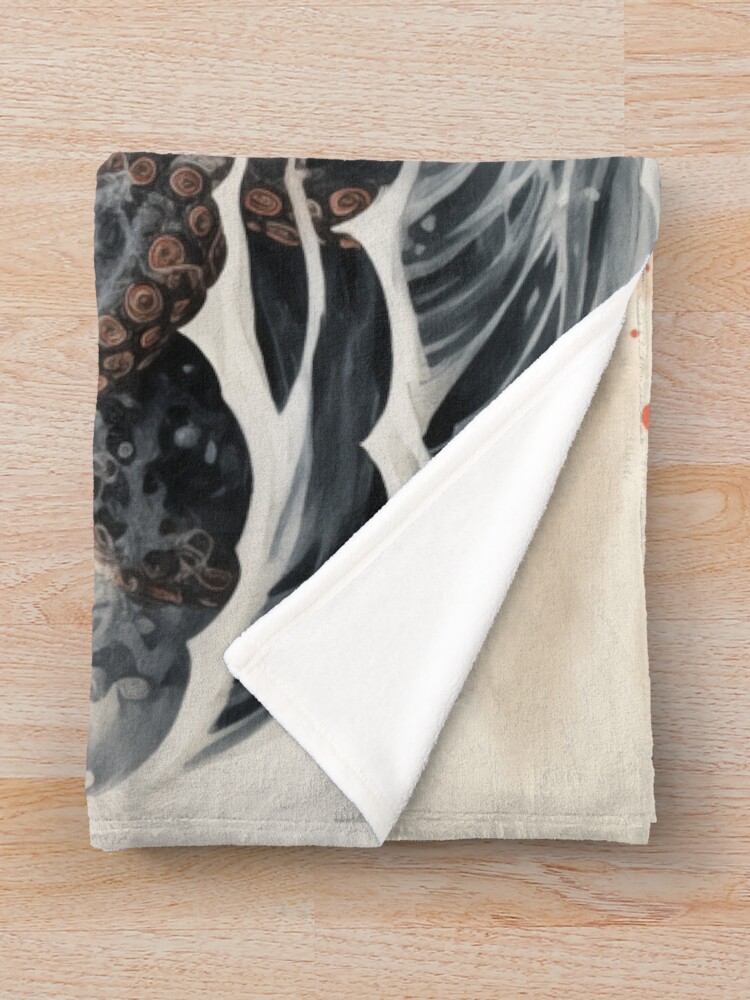 Thumbnail 3 of 6, Throw Blanket, The Kraken designed and sold by Rtymer.