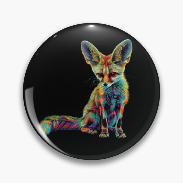 Aperçu de l'œuvre Renard Fenec psychédélique créée et vendue par SmallOwlDesign.