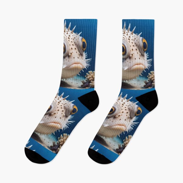 Item preview, Funny Little Spiky Pufferfish In The Ocean designed and sold by TheArtOfPat.