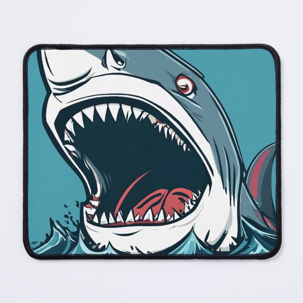 Item preview, cartoon shark head angry designed and sold by OxiSkor.