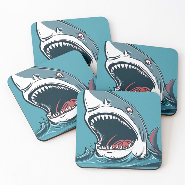 Item preview, cartoon shark head angry designed and sold by OxiSkor.