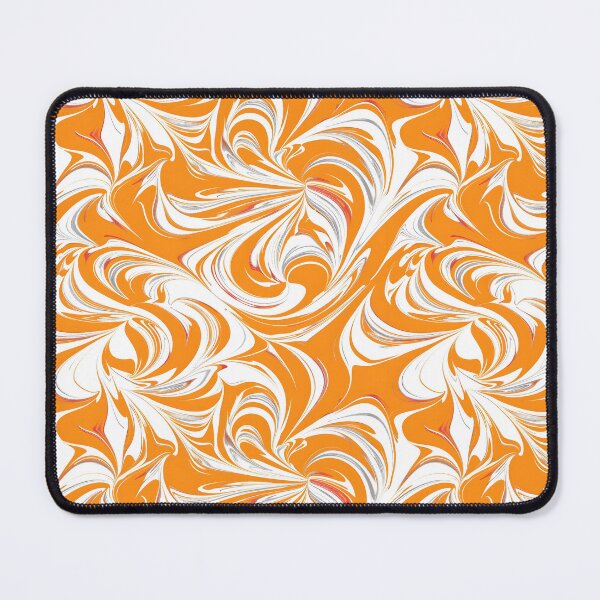 Item preview, Orange and White Swirl Design designed and sold by ArtbyAiGallery.