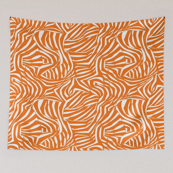 Item preview, Orange and White Pattern designed and sold by ArtbyAiGallery.