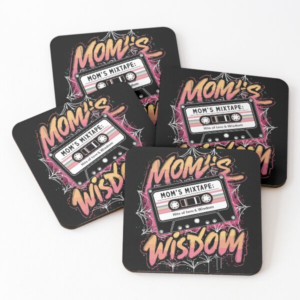 Item preview, Mom's Wisdom Mixtape designed and sold by Quirky Shirts.