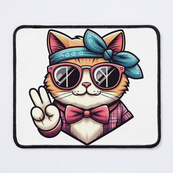Item preview, Hipster cat designed and sold by Silbays.