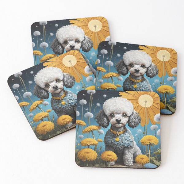 Item preview, Perro caniche Twilight Bloom designed and sold by Wags & Tails.