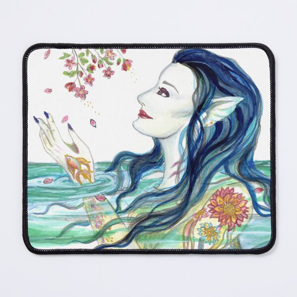 Item preview, "Mermaid and Apple Blossoms" designed and sold by MsFledermaus.