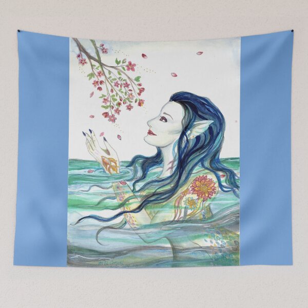 Item preview, "Mermaid and Apple Blossoms" designed and sold by MsFledermaus.