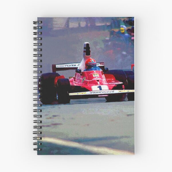 Item preview, Niki Lauda fighting with James Hunt in their 1976 F1 racecars abstract designed and sold by Rodissimus1984.
