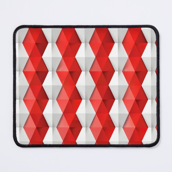 Item preview, Red and White Column Pattern  designed and sold by ArtbyAiGallery.