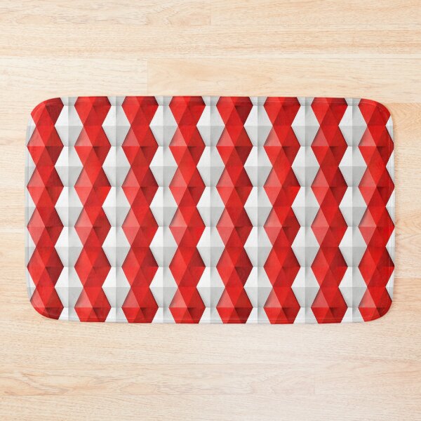 Item preview, Red and White Column Pattern  designed and sold by ArtbyAiGallery.