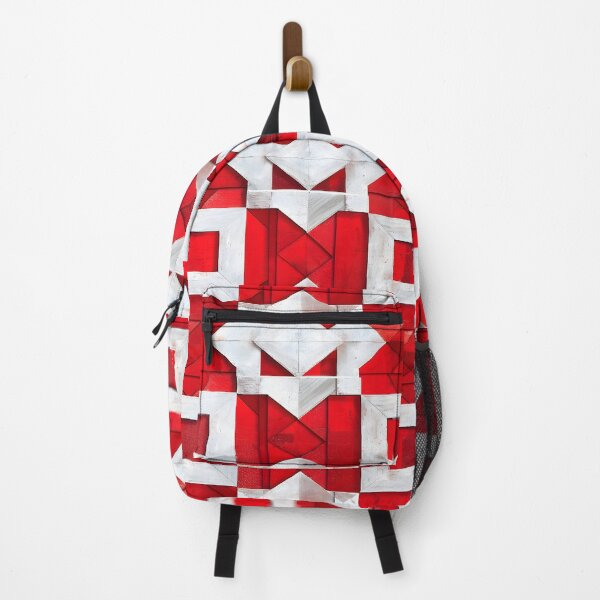 Item preview, Red and White Box Pattern designed and sold by ArtbyAiGallery.