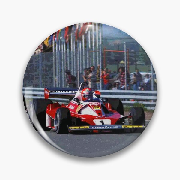 Item preview, Niki Lauda racing in front of James Hunt in their 1976 F1 racing cars abstract designed and sold by Rodissimus1984.