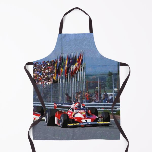 Item preview, Niki Lauda racing in front of James Hunt in their 1976 F1 racing cars abstract designed and sold by Rodissimus1984.