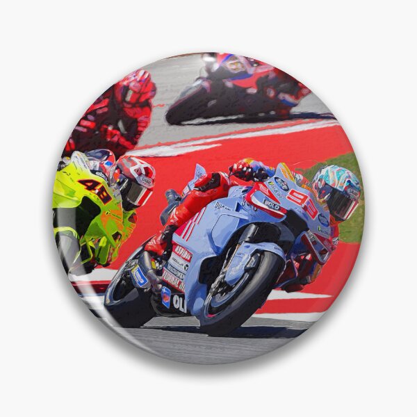 Artikelvorschau, Das MotoGP-Feld fährt beim Großen Preis von Mugello 2024 dicht beieinander entworfen und verkauft von Rodissimus1984.