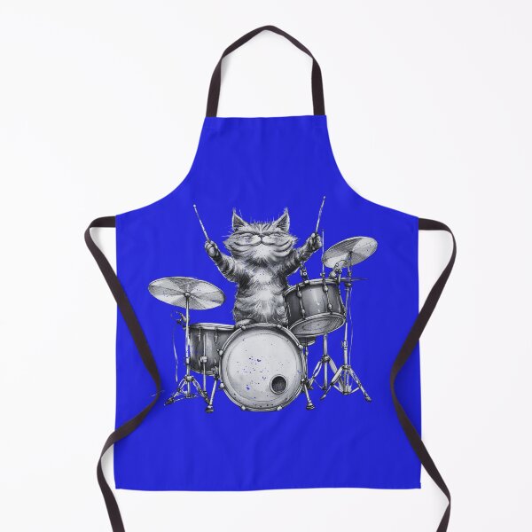 Item preview, Drum Cat Distressed designed and sold by BeWitchingMom.