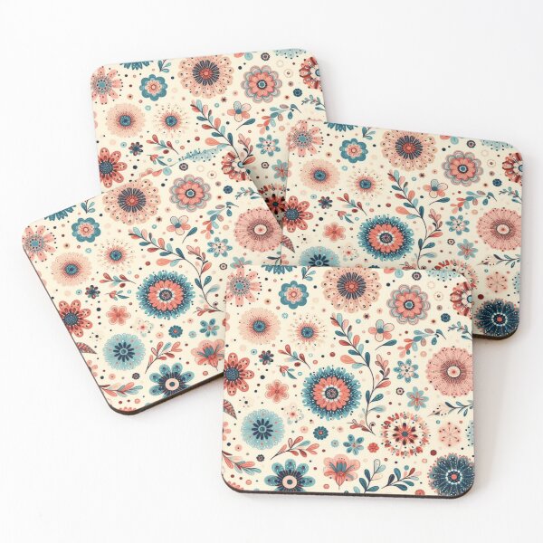 Item preview, Bohemian Garden - Retro Floral Pattern designed and sold by asbno19.