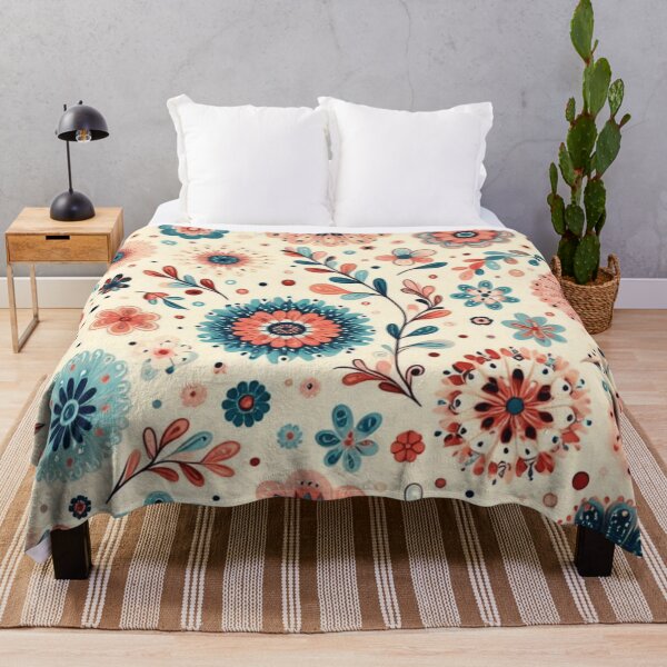 Item preview, Bohemian Garden - Retro Floral Pattern designed and sold by asbno19.