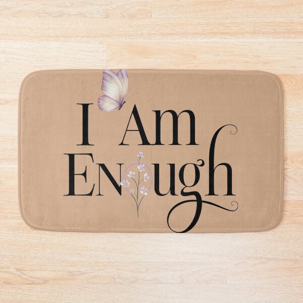 Item preview, "'I Am more than enough' Design with Whimsical Butterfly and Sarcastic Flair designed and sold by Ajax90.