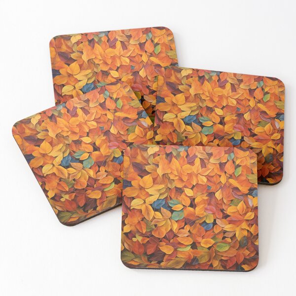 Item preview, Autumnal Whispers Oil Painting Leaves #3 designed and sold by NatureSight.