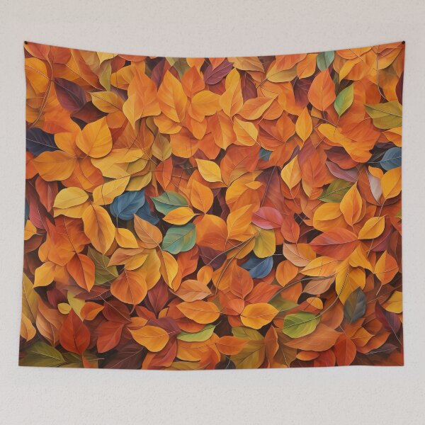 Item preview, Autumnal Whispers Oil Painting Leaves #3 designed and sold by NatureSight.