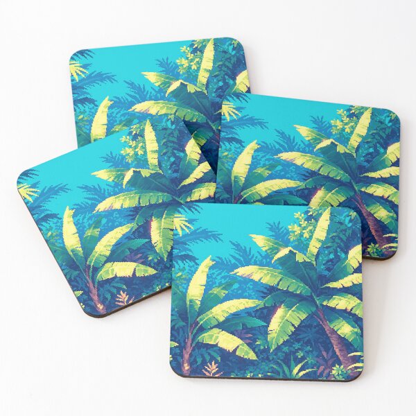Item preview, Close-Up Jungle Trees Pixel Art - 8Bit Game Background designed and sold by Mauro  Brito.