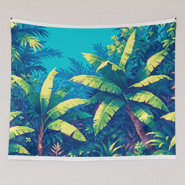 Item preview, Close-Up Jungle Trees Pixel Art - 8Bit Game Background designed and sold by Mauro  Brito.