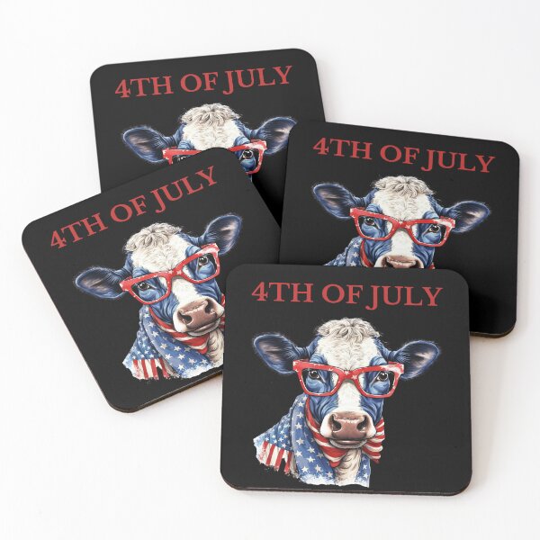 Item preview, Happy 4th of July Cow designed and sold by MyIdeas82.
