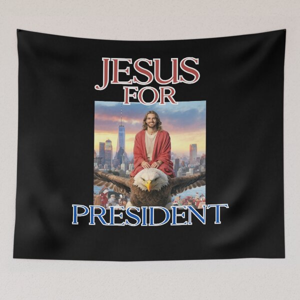 Item preview, Jesus Christ for US president in New York christian political american US gifts  designed and sold by thankful-loco.