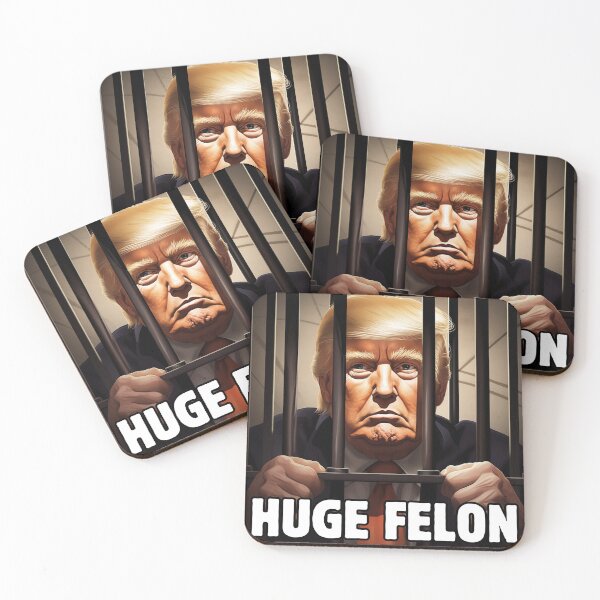 Item preview, HUGE FELON: Hilarious Donald Trump Behind Bars designed and sold by Hlvargo.
