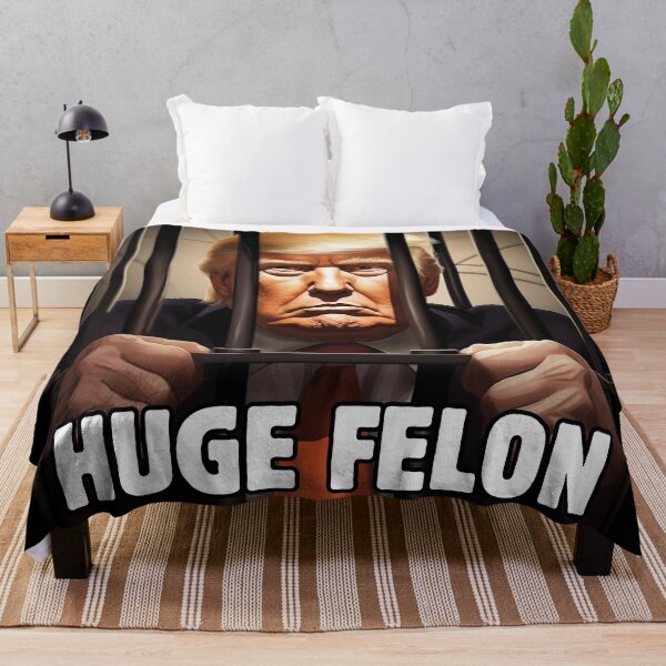 Item preview, HUGE FELON: Hilarious Donald Trump Behind Bars designed and sold by Hlvargo.