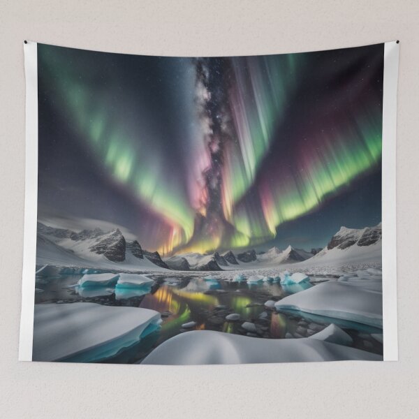Item preview, Aurora Australis Antarctica Reflections Light Show designed and sold by EnchantedVista.
