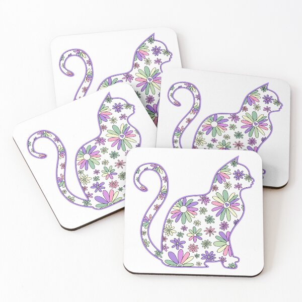 Item preview, Flower doodle cat LGBTQ+ Genderfae Pride Flag designed and sold by JoyfulJen.