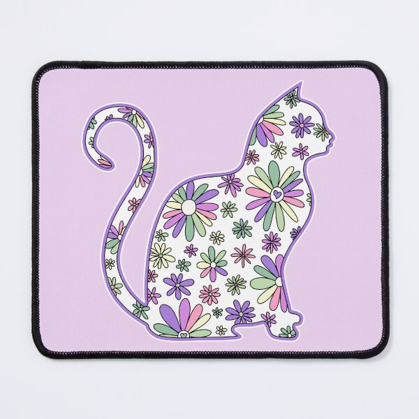 Item preview, Flower doodle cat LGBTQ+ Genderfae Pride Flag designed and sold by JoyfulJen.