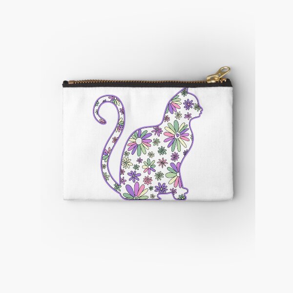 Item preview, Flower doodle cat LGBTQ+ Genderfae Pride Flag designed and sold by JoyfulJen.
