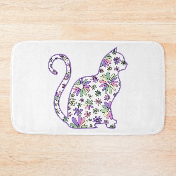 Item preview, Flower doodle cat LGBTQ+ Genderfae Pride Flag designed and sold by JoyfulJen.