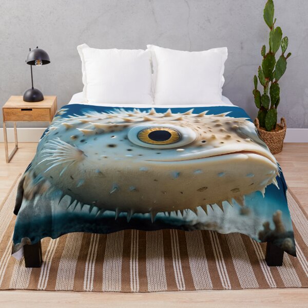 Item preview, Funny Little Spiky Pufferfish In The Ocean designed and sold by TheArtOfPat.
