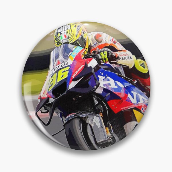 Artikelvorschau, Joan Mir rast mit seinem MotoGP-Motorrad durch die Kurven von Mugello, Aquarell entworfen und verkauft von Rodissimus1984.