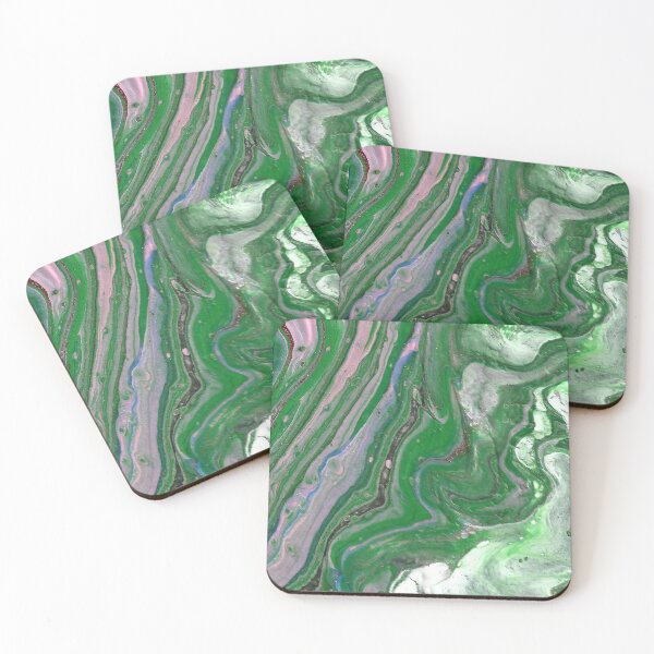 Item preview, Half Ring Green Pink Acyrlic Abstract designed and sold by Doug  Siegel.